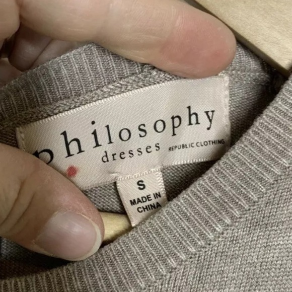 Philosophy Womens Sweater Dress Size Small Fitted - Picture 2 of 4